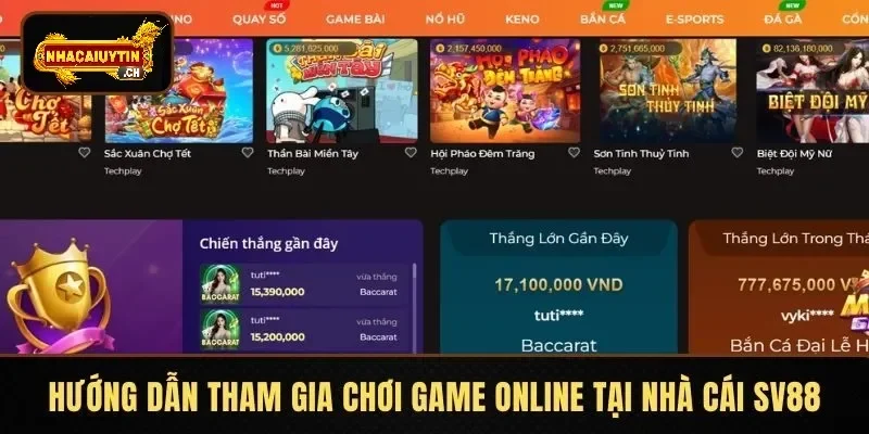 Hướng dẫn tham gia chơi game online tại nhà cái SV88